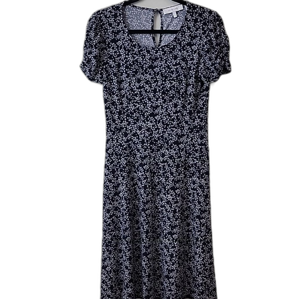 Lark & Ro Monochrome Floral Dress